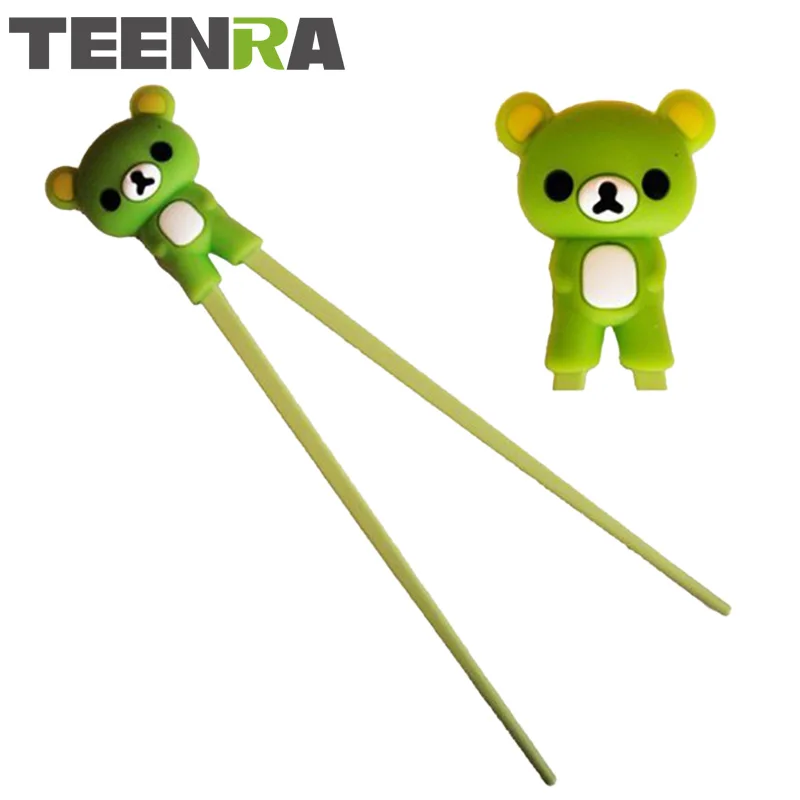 TEENRA 1Pcs Silicone Cute Bear Training Chopstick Melamine Chopstick Kids Chopstick Chinese Chopstick With Silicone Guide
TEENRA 1Pcs Silicone Cute Bear Training Chopstick Melamine Chopstick Kids Chopstick Chinese Chopstick With Silicone Guide