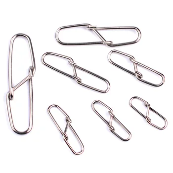 30pcs/bag Stainless Steel Hook Fast Clip Lock Snap Swivel Solid Rings Safety Snaps Fishing Hook Connector Fishing Gear
30pcs/bag Stainless Steel Hook Fast Clip Lock Snap Swivel Solid Rings Safety Snaps Fishing Hook Connector Fishing Gear