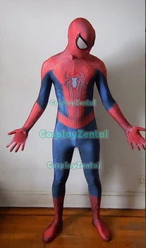 

The Amazing Spiderman costumes TASM2 Zentai Bodysuit Cosplay Spiderman Costume Spandex 3D Print Superhero Costume Halloween