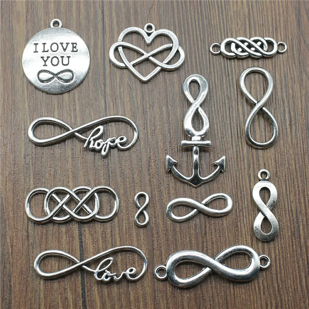 3 Piece Mix Infinity Charm For Jewelry Making Love Infinity Charm Antique Silver Color Connector Infinity Charm
3 Piece Mix Infinity Charm For Jewelry Making Love Infinity Charm Antique Silver Color Connector Infinity Charm
