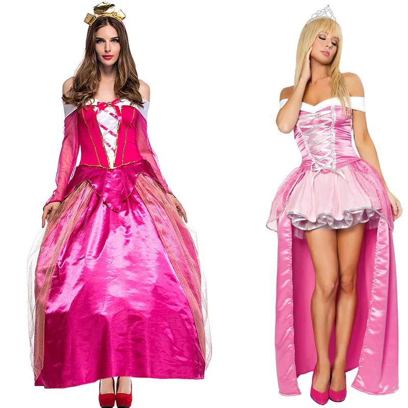 Adult Women Pink Fairy Tale Princess Aurora Costume For Halloween Party Sleeping Beauty Cosplay Outfit
Adult Women Pink Fairy Tale Princess Aurora Costume For Halloween Party Sleeping Beauty Cosplay Outfit