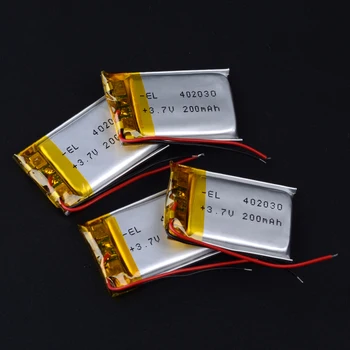 402030 3.7V 200mAh li-Polymer Li-ion Battery For headphone smart watch mp3 mp4 GPS PSP bluetooth speaker recorder pen 042030
402030 3.7V 200mAh li-Polymer Li-ion Battery For headphone smart watch mp3 mp4 GPS PSP bluetooth speaker recorder pen 042030