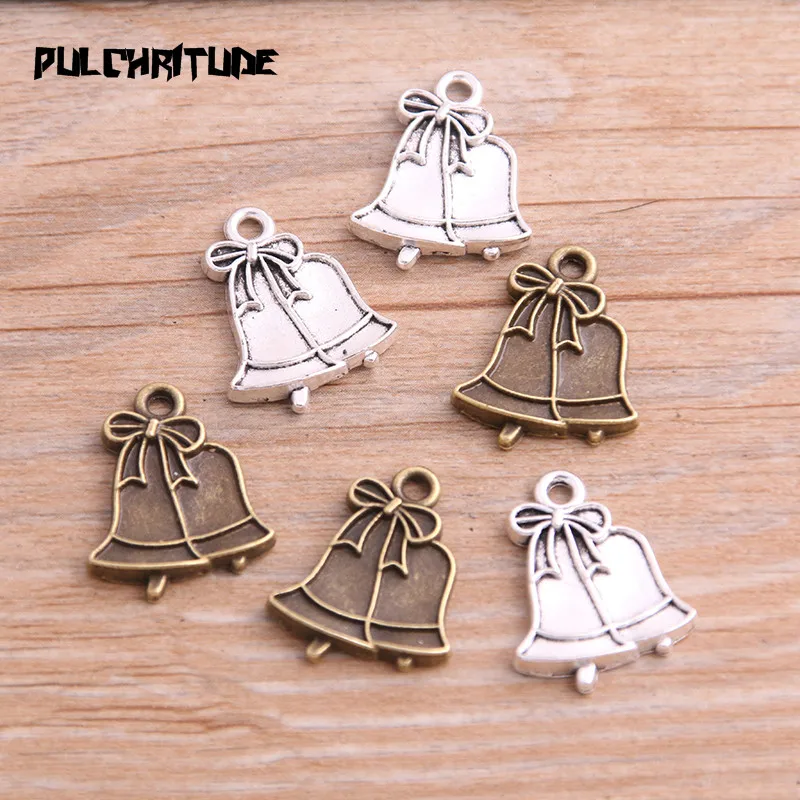 PULCHRITUDE 20PCS 16*22mm New Product Two Color Christmas Charms Bell Pendant Jewelry Metal Alloy Jewelry Marking
PULCHRITUDE 20PCS 16*22mm New Product Two Color Christmas Charms Bell Pendant Jewelry Metal Alloy Jewelry Marking