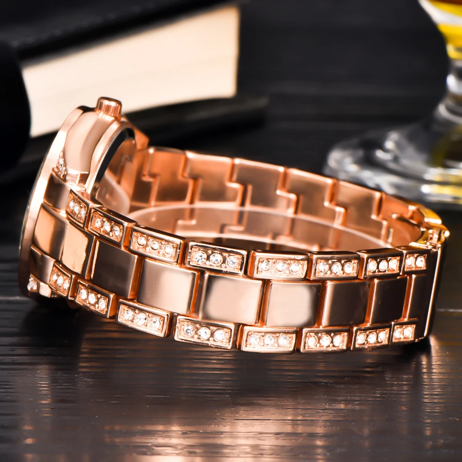 Женские часы XINEW брендовые Роскошные модные повседневные кварцевые со стальным