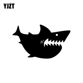 YJZT 12cm*7cm Big SHARK Showing Teeth Cartoon Fun Vinyl Car Sticker Decals Black Silver Accessories C11-0356
YJZT 12cm*7cm Big SHARK Showing Teeth Cartoon Fun Vinyl Car Sticker Decals Black Silver Accessories C11-0356