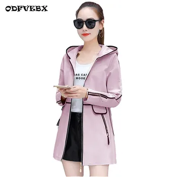 High quality female Windbreaker spring autumn 2020 new medium long section thin section Large size hooded casual coat ODFVEBX
High quality female Windbreaker spring autumn 2020 new medium long section thin section Large size hooded casual coat ODFVEBX