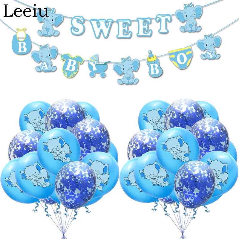 Leeiu Kids Birthday Elephant Latex Balloons Baby Happy Birthday Banner Baby Shower Party Decoration Boy Or Girl Label Stickers
Leeiu Kids Birthday Elephant Latex Balloons Baby Happy Birthday Banner Baby Shower Party Decoration Boy Or Girl Label Stickers