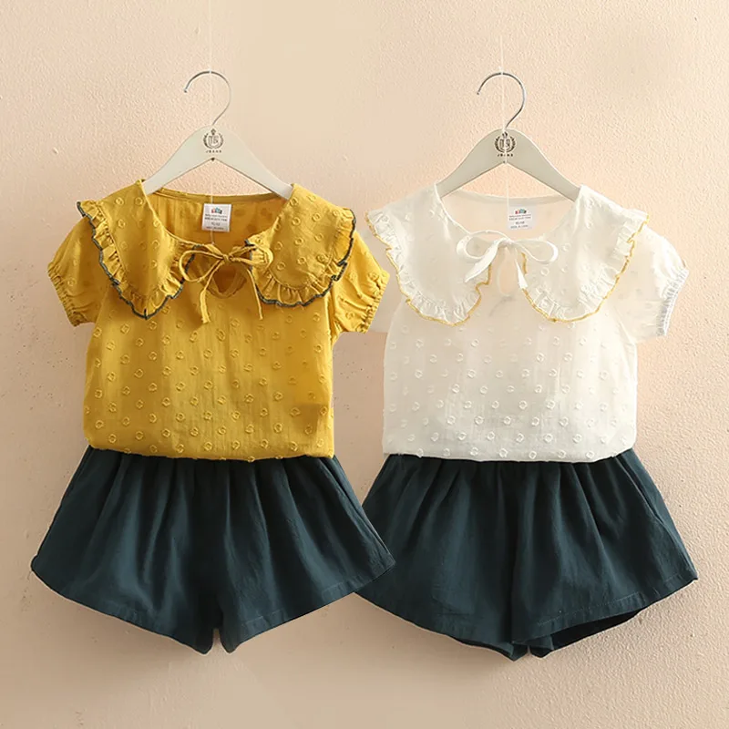 Baby Set 2019 Summer New Girls Kids Children's Lapel Short Sleeve T-Shirt Shorts
Baby Set 2019 Summer New Girls Kids Children's Lapel Short Sleeve T-Shirt Shorts