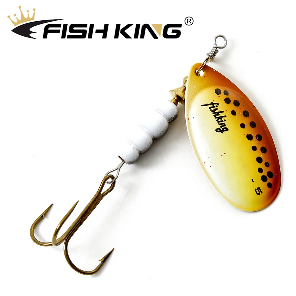 FISH KING 1pc Spinner Bait 3.2g 4.3g 6.1g 9.6g 13.6g Fishing Lure Bass Pike Hard Baits Spoon With Treble Hook Fishing Tackle
FISH KING 1pc Spinner Bait 3.2g 4.3g 6.1g 9.6g 13.6g Fishing Lure Bass Pike Hard Baits Spoon With Treble Hook Fishing Tackle