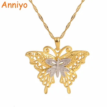 Anniyo PNG Two Tone Butterfly Necklaces for Women Jewelry Gold Color Papua New Guinea Gifts #067702
Anniyo PNG Two Tone Butterfly Necklaces for Women Jewelry Gold Color Papua New Guinea Gifts #067702