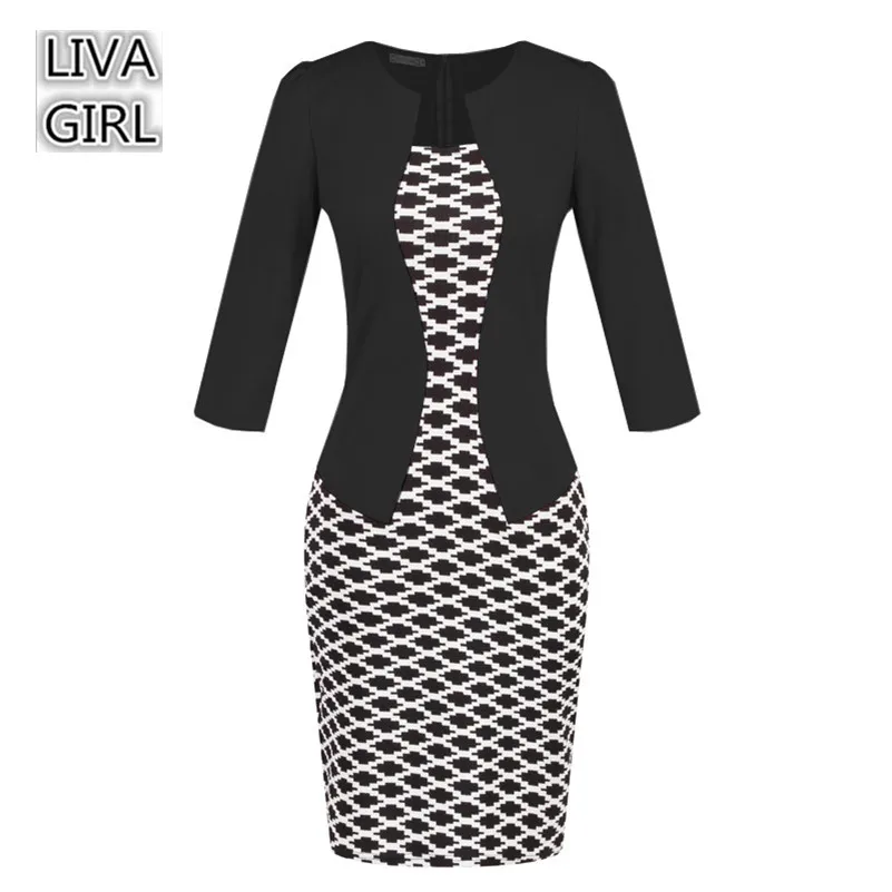 Women One Piece Patchwork DRESS Plaid Print Elegant Business Party Formal Office Plus Size XXXL Bodycon Pencil Casual Work Dress
Women One Piece Patchwork DRESS Plaid Print Elegant Business Party Formal Office Plus Size XXXL Bodycon Pencil Casual Work Dress