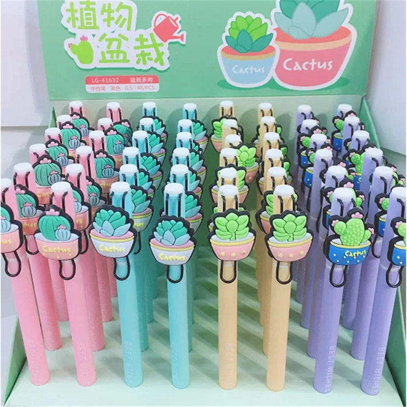 4 pcs/pack Succulent Plants Cartoon Gel Pen Promotional Gift Stationery School & Office Supply
4 pcs/pack Succulent Plants Cartoon Gel Pen Promotional Gift Stationery School & Office Supply