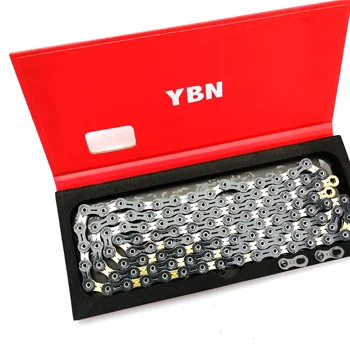 YBN new Bicycle Chains Ultralight Black/Gold full Hollow 10/11Speed Chain MTB Road Bike Chain For Sram Campagnolo Systen
YBN new Bicycle Chains Ultralight Black/Gold full Hollow 10/11Speed Chain MTB Road Bike Chain For Sram Campagnolo Systen