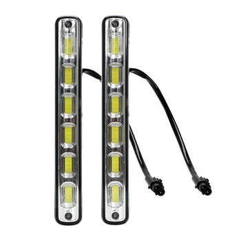LEEPEE Fog Lamps DRL Car-styling Headlights Daytime Running Light 2Pcs LED COB Car Lights White DC 12V Head Lamp
LEEPEE Fog Lamps DRL Car-styling Headlights Daytime Running Light 2Pcs LED COB Car Lights White DC 12V Head Lamp