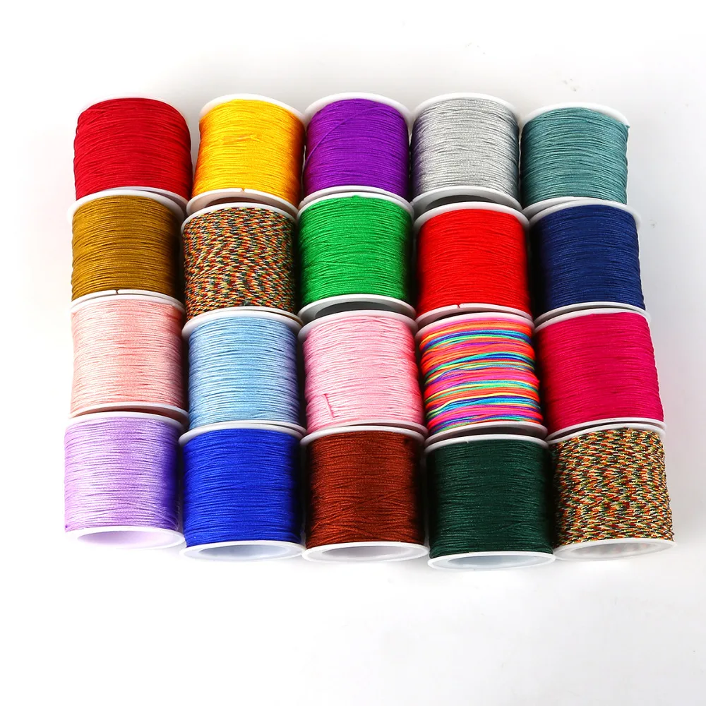 50yard/roll 0.8mm Nylon Cord Thread Chinese Knot Macrame Cord Bracelet Braided Beading Craft DIY Jewelry Cord String
50yard/roll 0.8mm Nylon Cord Thread Chinese Knot Macrame Cord Bracelet Braided Beading Craft DIY Jewelry Cord String