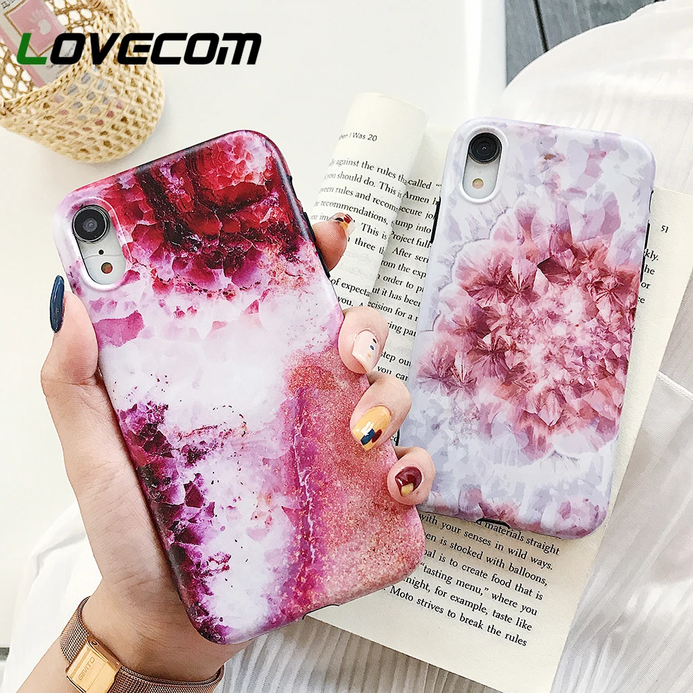 LOVECOM Crystal Marble Texture Phone Cases For iPhone XR XS Max 6 6S 7 8 Plus X Matte Soft IMD Full Body Back Cover Coque Gift
LOVECOM Crystal Marble Texture Phone Cases For iPhone XR XS Max 6 6S 7 8 Plus X Matte Soft IMD Full Body Back Cover Coque Gift