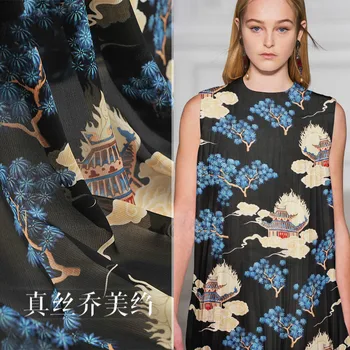 Walking show silk fabric 135cm wide 13mm cloud on the attic printing silk Qiao Meizhen / special texture silk yarn ladies clothe
Walking show silk fabric 135cm wide 13mm cloud on the attic printing silk Qiao Meizhen / special texture silk yarn ladies clothe