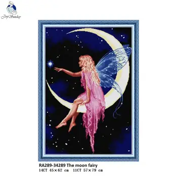 The Moon Fairy Paintings Aida Canvas Cross-stitch DIY Handwork Crafts Beginner Embroidery Sets Wholesale Home Decor Needlework
The Moon Fairy Paintings Aida Canvas Cross-stitch DIY Handwork Crafts Beginner Embroidery Sets Wholesale Home Decor Needlework