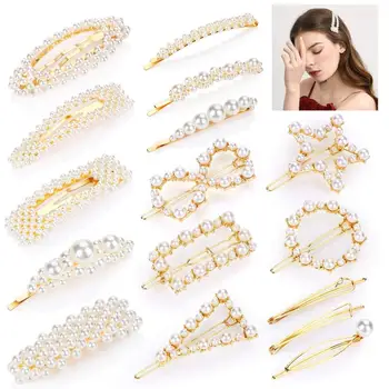 YBLNTEK 16PCS Pearl Hair Clip for Hair Elegant Hairpin Snap Barrette Hair Clips Korean Design Hairpins for Hair Accesories Women
YBLNTEK 16PCS Pearl Hair Clip for Hair Elegant Hairpin Snap Barrette Hair Clips Korean Design Hairpins for Hair Accesories Women