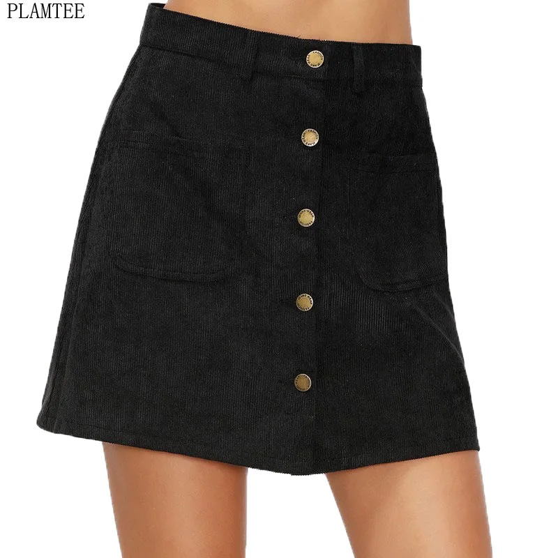 Streetwear Saias Button A-Line Skirts Women Summer Black Faldas Mujer Vintage Elegant Mini Skirts Female Plus Size Short Skirt
Streetwear Saias Button A-Line Skirts Women Summer Black Faldas Mujer Vintage Elegant Mini Skirts Female Plus Size Short Skirt
