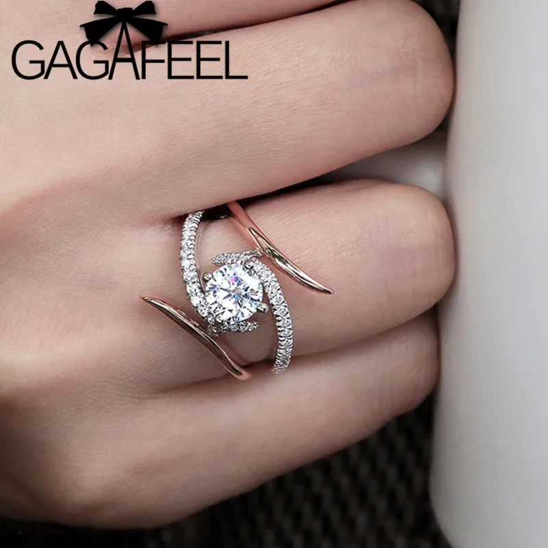 GAGAFEEL Brand New CZ Zircon Party Rings Women's Wedding Engagement Rose Gold Color Crystal Ring 2019 NEW Bohemia Jewelry
GAGAFEEL Brand New CZ Zircon Party Rings Women's Wedding Engagement Rose Gold Color Crystal Ring 2019 NEW Bohemia Jewelry