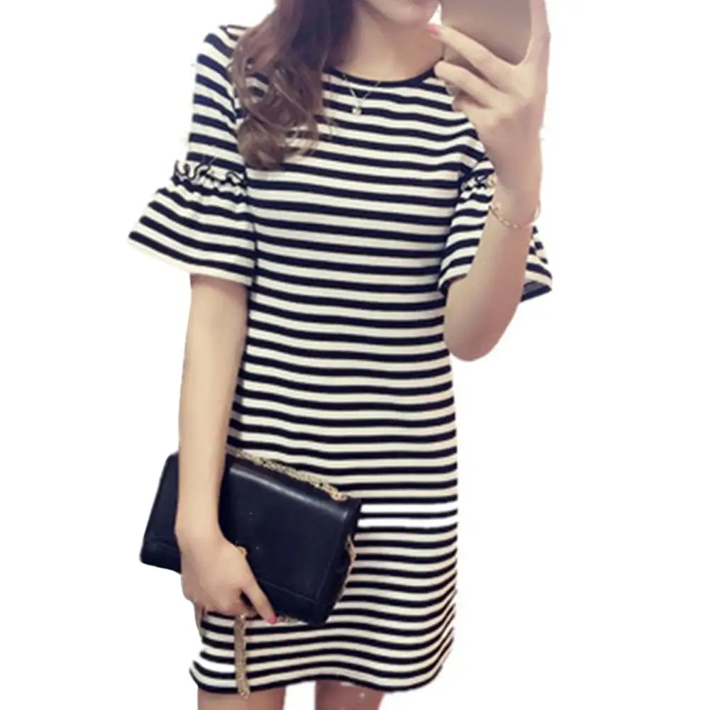 2019 New Yfashion Women Summer Leisure Slim Trumpet Shape Sleeve Long Striped Dress
2019 New Yfashion Women Summer Leisure Slim Trumpet Shape Sleeve Long Striped Dress