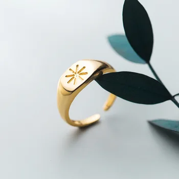 S925 Sterling Silver Gold Ring Fashion Personality Rice Word Open Ring Trend Index Finger Ring
S925 Sterling Silver Gold Ring Fashion Personality Rice Word Open Ring Trend Index Finger Ring