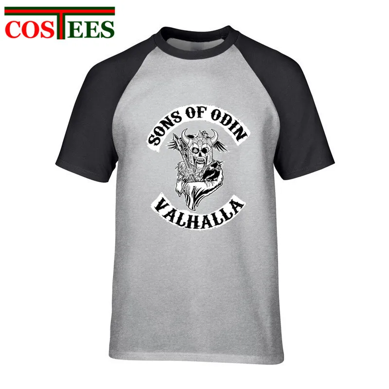Sons of Odin Vikings Inspired T-Shirt man Cotton Ragnar Lothbrok Valhalla Floki t shirt men Terrible Skull design anarchy tshirt
Sons of Odin Vikings Inspired T-Shirt man Cotton Ragnar Lothbrok Valhalla Floki t shirt men Terrible Skull design anarchy tshirt