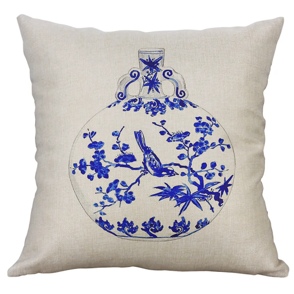 Chinese Style Blue Vase Pattern Cushion Cover Decorative Pillows Cover For Sofa Seat Soft Throw Pillow Case 40x40cm Home Decor
Chinese Style Blue Vase Pattern Cushion Cover Decorative Pillows Cover For Sofa Seat Soft Throw Pillow Case 40x40cm Home Decor