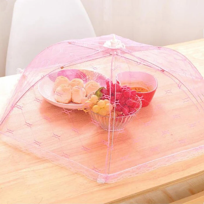 Kitchen Folded Food Cover Umbrella Hygiene Grid Kitchen Food Dish Cover Kitchenware Lace Net Anti Mosquito Fly Resistant
Kitchen Folded Food Cover Umbrella Hygiene Grid Kitchen Food Dish Cover Kitchenware Lace Net Anti Mosquito Fly Resistant