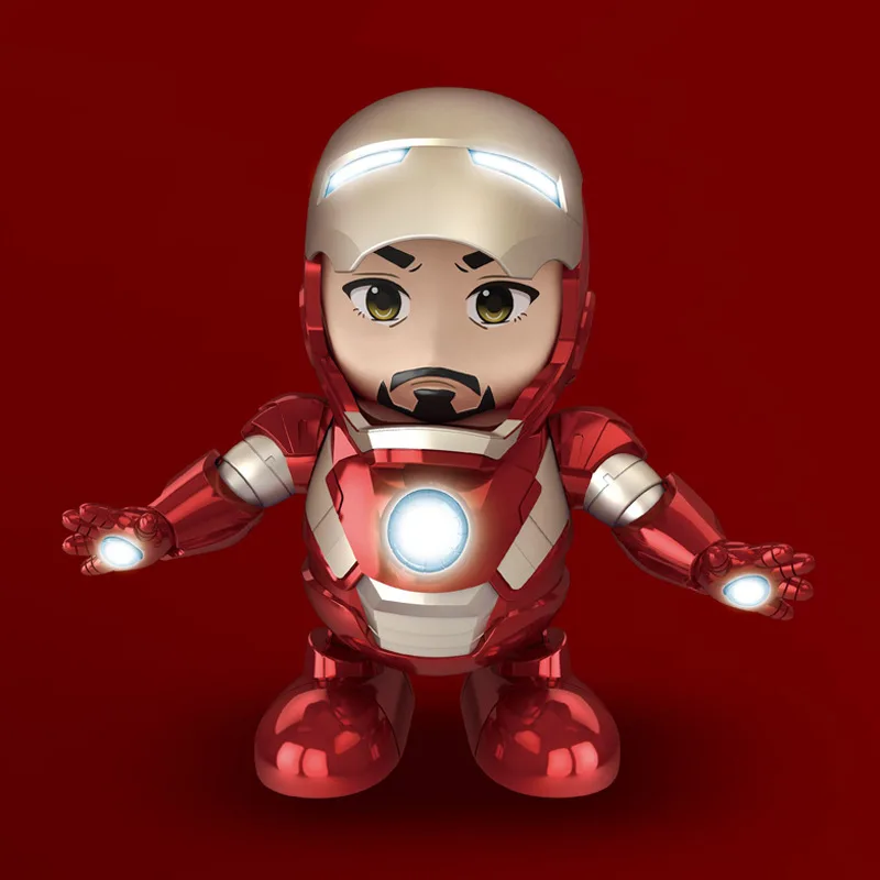 The Avengers Music hero Dance Iron Man Robot With LED Flashlight Action Figure Model Electronic Cartoon Toy Best Gift For kid
The Avengers Music hero Dance Iron Man Robot With LED Flashlight Action Figure Model Electronic Cartoon Toy Best Gift For kid