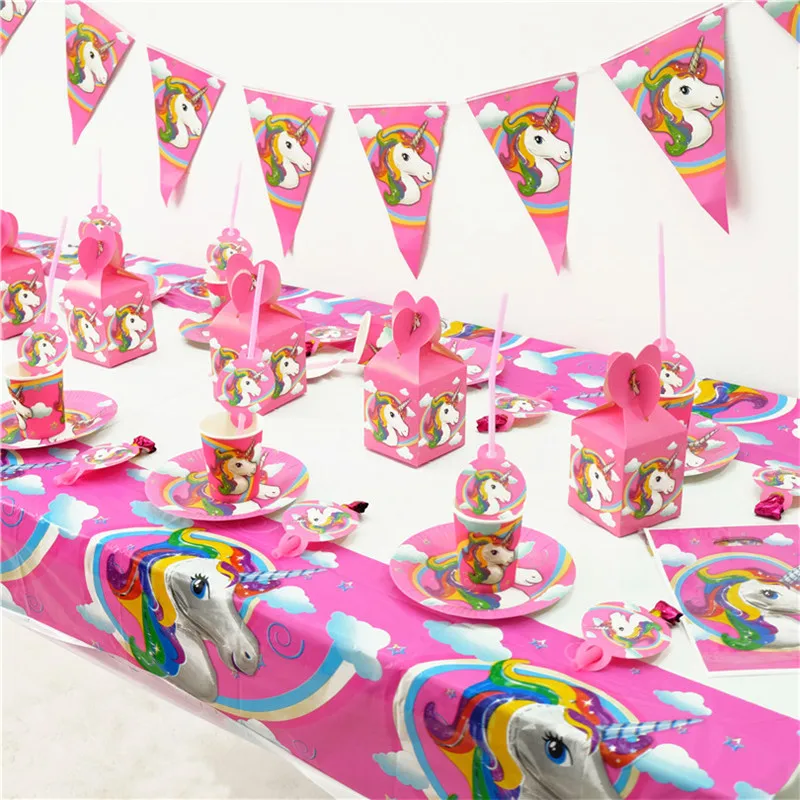 Unicorn Theme Party Decor Set Unicorn Banner Tablecloth Gifts Bags Invitation Card Cupcake Topper Masks Festival Supplies 990276
Unicorn Theme Party Decor Set Unicorn Banner Tablecloth Gifts Bags Invitation Card Cupcake Topper Masks Festival Supplies 990276