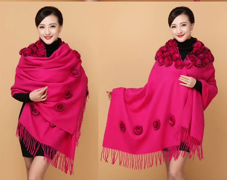 winter shawl scarf women (6)