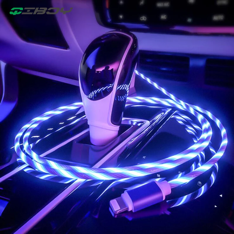 Glow USB Cable Flowing LED Data Sync Usb Charger Type C/Micro usb/8 Pin Charging Cable for iPhone Android Samsung S9 Charge Cord
Glow USB Cable Flowing LED Data Sync Usb Charger Type C/Micro usb/8 Pin Charging Cable for iPhone Android Samsung S9 Charge Cord