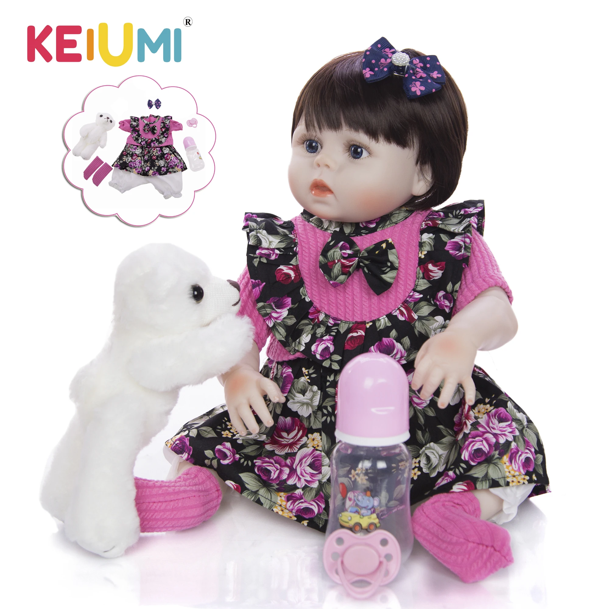 KEIUMI Lively 19'' Reborn Menina Boneca Full Vinyl Body Realistic Silicone Newborn Kids Reborn Baby Dolls 2019 Tailored Gifts
KEIUMI Lively 19'' Reborn Menina Boneca Full Vinyl Body Realistic Silicone Newborn Kids Reborn Baby Dolls 2019 Tailored Gifts