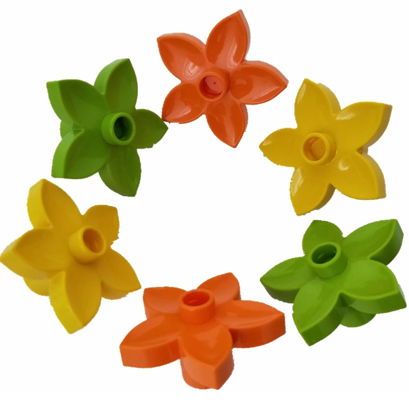 Legoing Blocks 6Pcs/Set Duplo DIY Accessories Big Size Flowers MOC Set Building Blocks Toys for Children Compatible Duplo Parts
Legoing Blocks 6Pcs/Set Duplo DIY Accessories Big Size Flowers MOC Set Building Blocks Toys for Children Compatible Duplo Parts