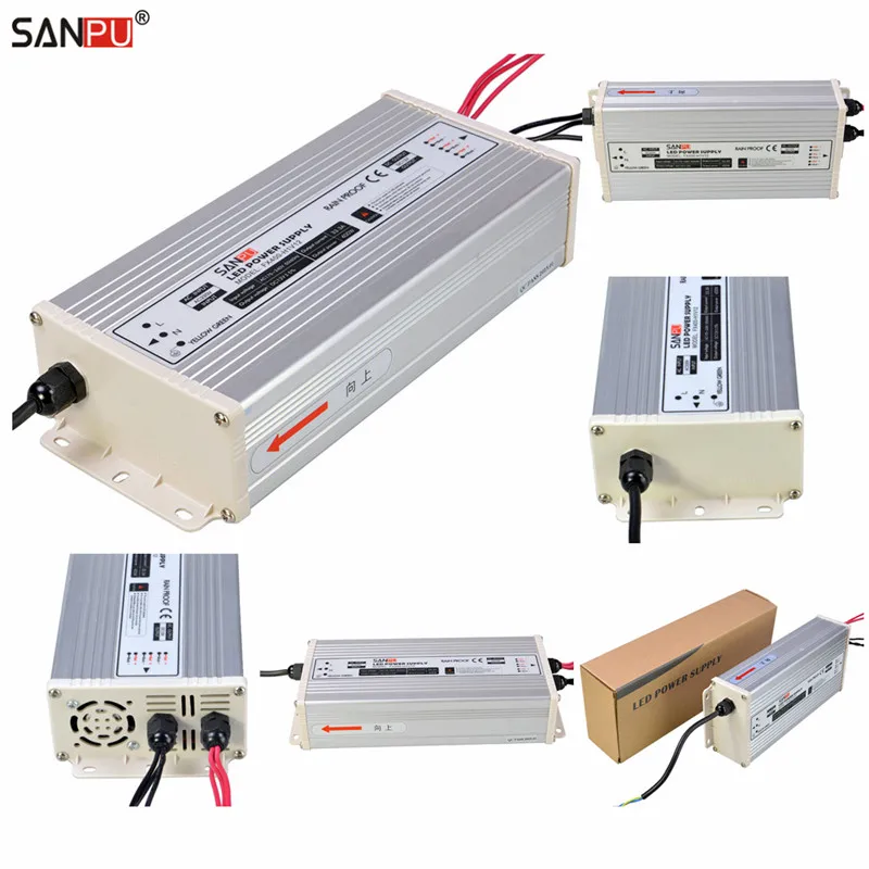 

SANPU LED Power Supplies 400W 12V Switch Drivers 220V 110V AC/DC Light Transformers IP63 Rainproof Full Container Load Wholesale