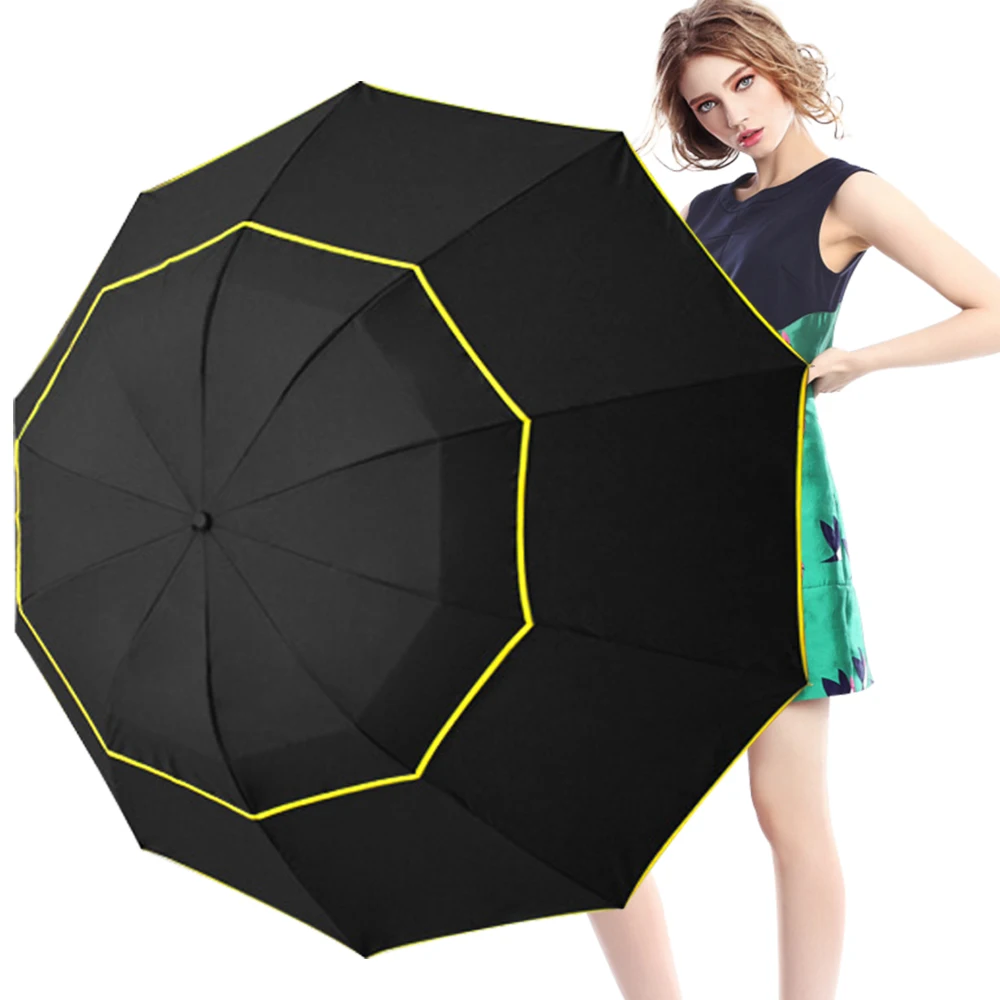 130CM Women's Umbrella Double Layer Golf Umbrellas Rain Women Folding Umbrella For Men Corporation Folding Umbrella
130CM Women's Umbrella Double Layer Golf Umbrellas Rain Women Folding Umbrella For Men Corporation Folding Umbrella