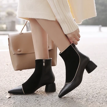 2019 Genuine Leather Women's Ankle Boots for Women Winter Shoes Pointed Toe Boots Zipper Ladies Boots Fashion Casual Shoes Woman
2019 Genuine Leather Women's Ankle Boots for Women Winter Shoes Pointed Toe Boots Zipper Ladies Boots Fashion Casual Shoes Woman