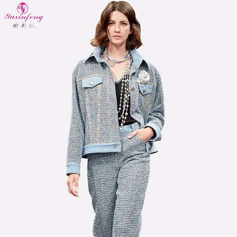 Yuxinfeng 2018 Autumn Runway Tweed Skirt Suit Women Two Piece Outfits Short Jacket And Skirt Single Breasted High Quality Set
Yuxinfeng 2018 Autumn Runway Tweed Skirt Suit Women Two Piece Outfits Short Jacket And Skirt Single Breasted High Quality Set
