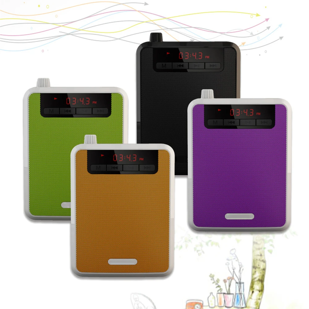 Wireless Portable Voice Amplifier Loudspeaker Microphone Waistband Clip with FM Radio MP3 Player Power Bank For Guides Teachers
Wireless Portable Voice Amplifier Loudspeaker Microphone Waistband Clip with FM Radio MP3 Player Power Bank For Guides Teachers