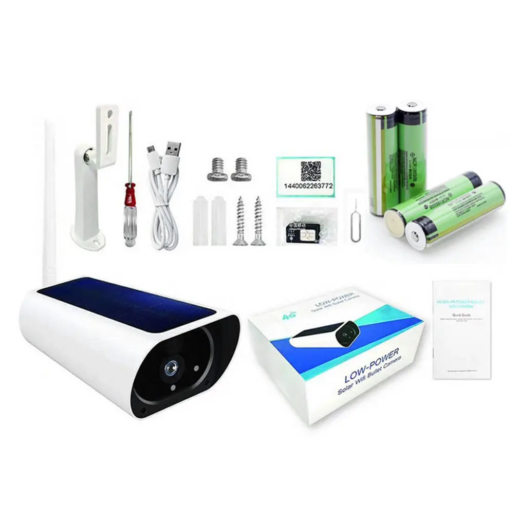4G Version 1080P Solar IP Camera Wireless Wi-fi Security Surveillance Waterproof Outdoor Camera IR Night Vision Solar HD Cam
4G Version 1080P Solar IP Camera Wireless Wi-fi Security Surveillance Waterproof Outdoor Camera IR Night Vision Solar HD Cam