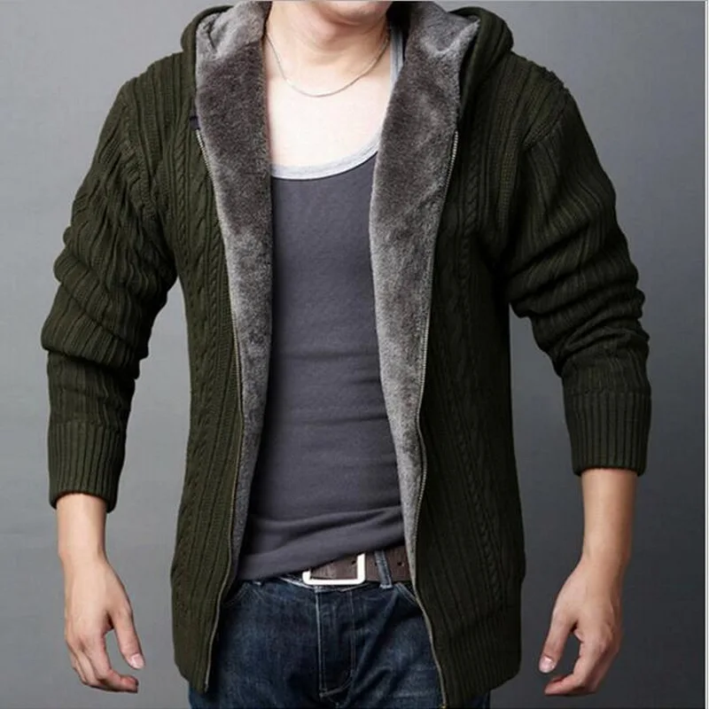 VXO Cardigan Masculino New Winter Thick Warm Sweater Men Wool Sweaters High-quality Men Hooded Loose Style Casual Coats
VXO Cardigan Masculino New Winter Thick Warm Sweater Men Wool Sweaters High-quality Men Hooded Loose Style Casual Coats