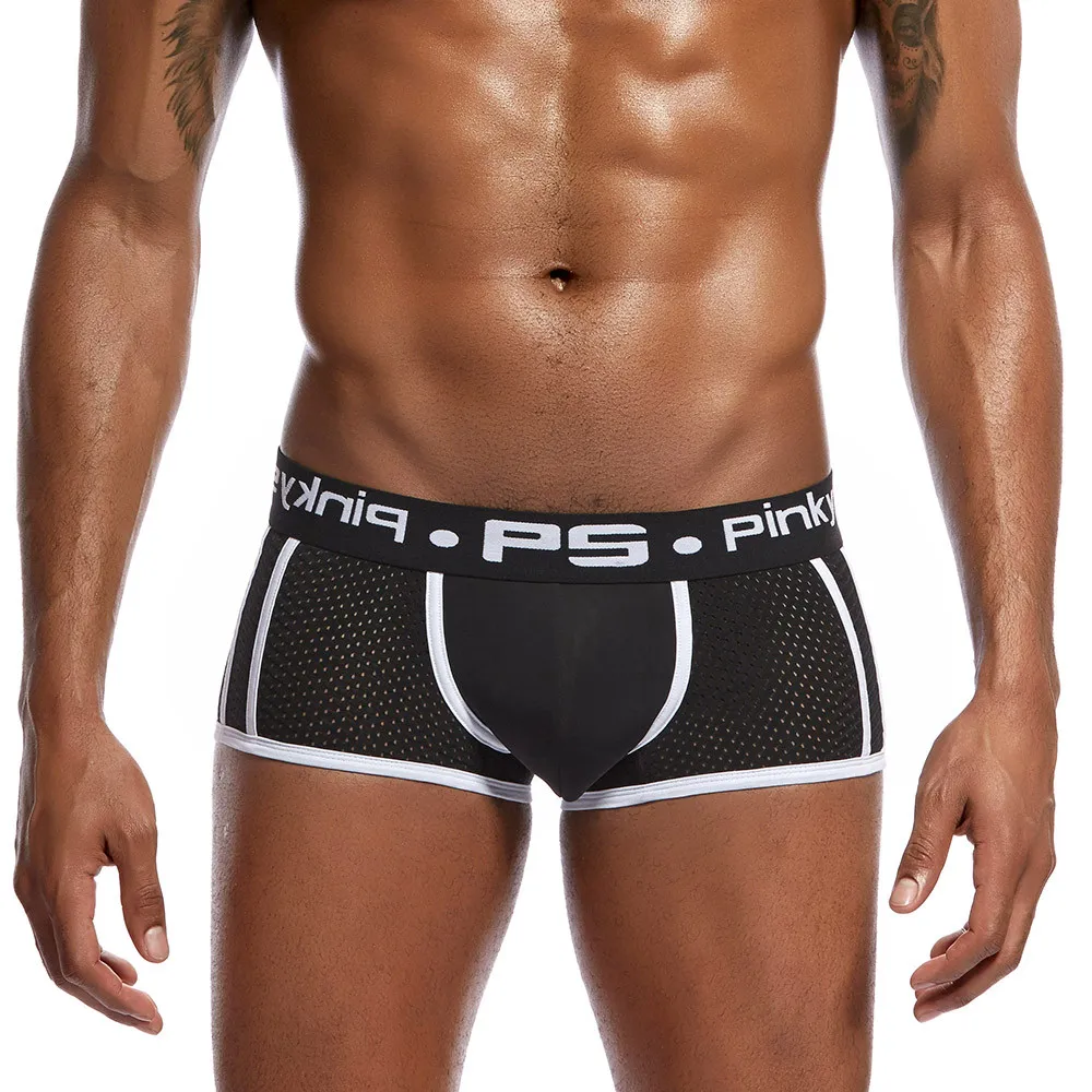 Mens Underwear Net Yarn Transparent Sexy Thin Breathable Male Boxer Shorts Print U Pouch Low-Rise Underpants 40
Mens Underwear Net Yarn Transparent Sexy Thin Breathable Male Boxer Shorts Print U Pouch Low-Rise Underpants 40
