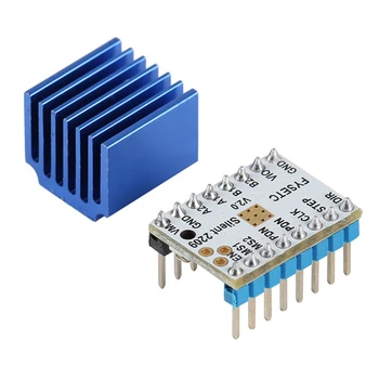 Stepping Motor Driver TMC2209 v2.0 Stepsticks Mute Driver 256 Microsteps Current 2.8A Peak 3d Printer Parts VS TMC2208 Driver
Stepping Motor Driver TMC2209 v2.0 Stepsticks Mute Driver 256 Microsteps Current 2.8A Peak 3d Printer Parts VS TMC2208 Driver