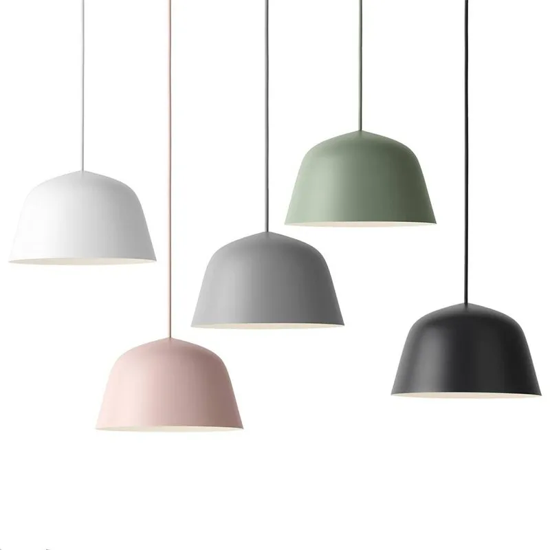 

Modern Pendant Lights Scandinavian Loft Pendant Lamp Aluminum Lampshade hanglamp E27 luminaire bar Cafe kitchen light Fixtures