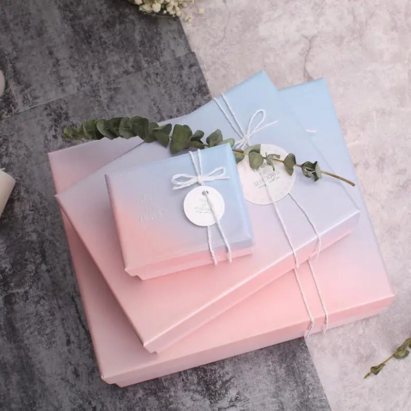 4Pcs Gradient Packaging Gift Box Cosmetics Present Candy Box DIY Wedding Favor Gifts Box
4Pcs Gradient Packaging Gift Box Cosmetics Present Candy Box DIY Wedding Favor Gifts Box