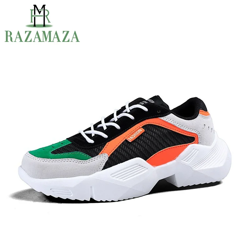 RAZAMAZA Brand Sneakers Men Casual Shoes Mixed Color Fashion Footwear Male Walking Shoes Outdoor Boys Men Shoes Size 39-44
RAZAMAZA Brand Sneakers Men Casual Shoes Mixed Color Fashion Footwear Male Walking Shoes Outdoor Boys Men Shoes Size 39-44