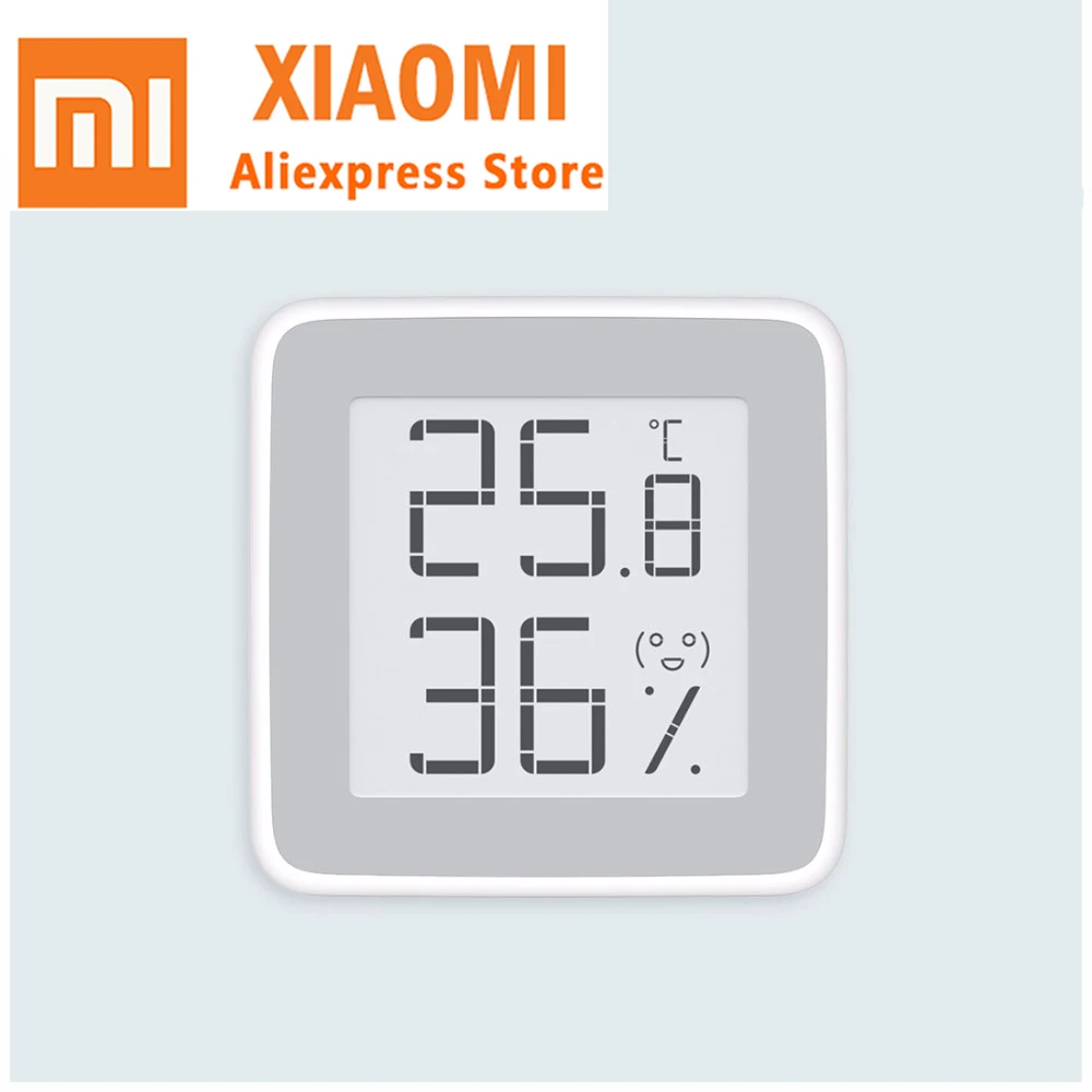 Original Xiaomi Mijia Thermometer Temperature Humidity Sensor LCD Screen Digital Moisture Meter For Xiaomi smart home kit
Original Xiaomi Mijia Thermometer Temperature Humidity Sensor LCD Screen Digital Moisture Meter For Xiaomi smart home kit