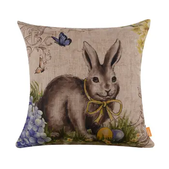 LINKWELL 45x45cm Happy Easter Gift Present Linen Cushion Covers Pillowcase Bunny Rabbit Home Decorative Sofa Decor
LINKWELL 45x45cm Happy Easter Gift Present Linen Cushion Covers Pillowcase Bunny Rabbit Home Decorative Sofa Decor